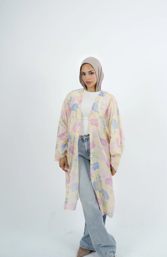 PASTEL FLORAL KIMONO